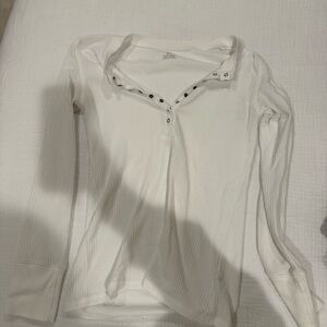 Women's White Long Sleeve Top aerie